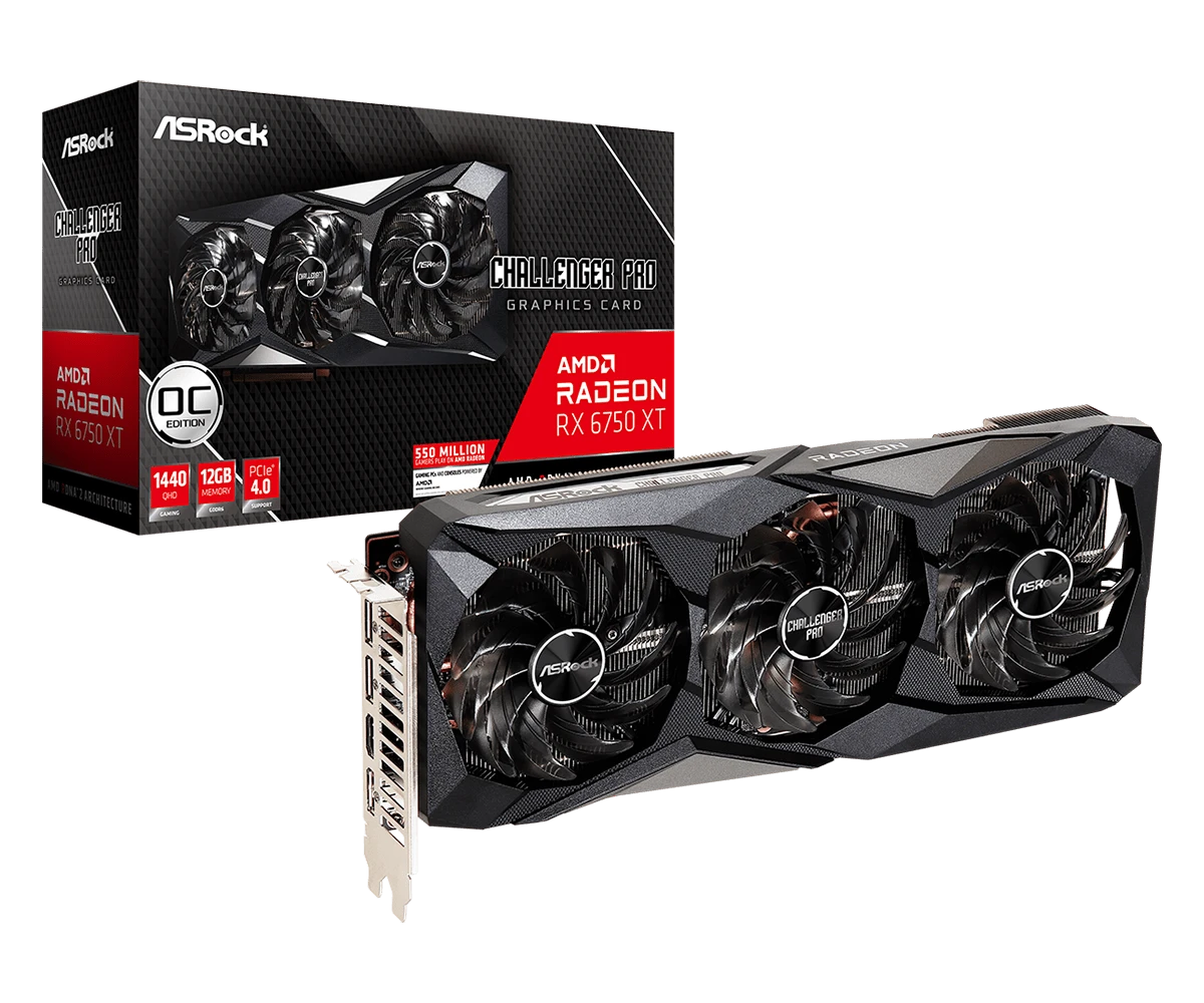 ASRock Radeon RX 6750 XT Challenger Pro 12GB OC